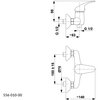 Bateria wannowa natynkowa KFA ARMATURA Baryt 556-010-00 Chrom Typ 2-otworowa