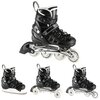 Łyżworolki NILS EXTREME NH10905 4w1 (rozmiar 39-42) Czarny Płoza Stal nierdzewna