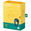 Żółto-zielone opakowanie produktu z napisem "Satisfyer Power Ring" oraz ilustracją konturową dwóch twarzy. Na opakowaniu widnieje także napis "Ring Vibrator" oraz informacja o 15-letniej gwarancji.