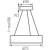 Lampa sufitowa KANLUX Jasmin C 370-G/O Złoty dąb Rodzaj Lampa sufitowa