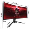 Monitor ASROCK Phantom Gaming PG34WQ15R2B 34" 3440x1440px 165Hz 1 ms [MPRT] Curved Przeznaczenie Dla gracza