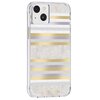 Etui CASE-MATE Pearl Stripes MagSafe do Apple iPhone 14 Plus Szaro-złoty Model telefonu iPhone 14 Plus