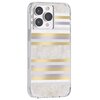 Etui CASE-MATE Pearl Stripes MagSafe do Apple iPhone 14 Pro Max Szaro-złoty Seria telefonu iPhone