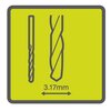 Zestaw wierteł RYOBI RAR402-8 (8 szt.) Średnica robocza [mm] 3.17