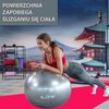 Piłka gimnastyczna S_LINE SA009G Szary (65 cm) Pompka w zestawie Tak