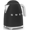 Czajnik SMEG KLF03BLMEU Czarny Funkcje Obrotowa podstawa, Filtr antyosadowy, Wskaźnik poziomu wody, Retro
