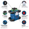 Laser obrotowy BOSCH Professional GRL 650 CHVG 0601061V01 Zawartość zestawu 4 baterie 1.5 V LR20 (D)