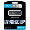 Pendrive PNY Pro Elite V2 256GB, USB 3.2 Gen. 2 (USB 3.1), Odczyt 600 Mb/s, Zapis 250 Mb/s Interfejs USB 3.2 Gen. 2