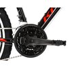 Rower młodzieżowy KROSS Esprit Junior 1.0 24 cale dla chłopca Czarno-czerwony Przerzutka tylna marka Sunrace