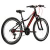 Rower młodzieżowy KROSS Esprit Junior 1.0 24 cale dla chłopca Czarno-czerwony Rozmiar ramy [cal] 12