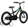 Rower dziecięcy KROSS Racer 3.0 16 cali dla chłopca Czarno-zielono-niebieski Rozmiar koła [cal] 16