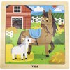 Puzzle VIGA Na podkładce: Koń 44624 (9 elementów) Rodzaj Drewniane