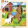 Puzzle VIGA Na podkładce: Koń 44624 (9 elementów)