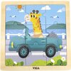 Puzzle VIGA Na podkładce: Auto 44629 (9 elementów) Seria Puzzle na podkładce