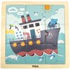 Puzzle VIGA Na podkładce: Statek 44630 (9 elementów) Seria Puzzle na podkładce