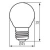 Żarówka LED KANLUX XLED G45 4.5W-WW-M 4.5W E27 Rodzaj Żarówka LED