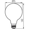 Żarówka KANLUX XLED G95 4W-SW E27 Rodzaj Żarówka LED