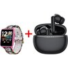 Smartwatch BEMI Kix-M Różowy + Słuchawki Tutti