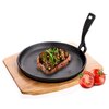 Patelnia żeliwna BANQUET Grada A06298 22 cm + deska drewniana Ilość elementów 2