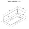 Okap AKPO WK-7 Micra Glass 60 Biały 326.9m3/h 70dB klasa C Rodzaj okapu Wkłady