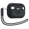 Etui na słuchawki SPIGEN Silicone Fit Strap do Apple Airpods Pro 1/2 Czarny Przeznaczenie Słuchawki bezprzewodowe