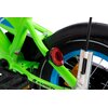 Rower dziecięcy KARBON Niki 12 cali dla chłopca Zielono-niebieski Kolekcja 2023