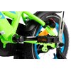 Rower dziecięcy KARBON Niki 12 cali dla chłopca Zielono-niebieski Wyposażenie Instrukcja obsługi i montażu