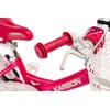 Rower dziecięcy KARBON Star 14 cali dla dziewczynki Różowo-biały Kółka boczne Tak