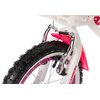 Rower dziecięcy KARBON Star 14 cali dla dziewczynki Biało-różowy Gwarancja 24 miesiące