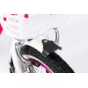 Rower dziecięcy KARBON Kitty 16 cali dla dziewczynki Różowo-biały Wyposażenie Koszyk