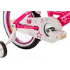 Rower dziecięcy KARBON Star 16 cali dla dziewczynki Różowy Wyposażenie Koszyk