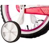 Rower dziecięcy KARBON Star 16 cali dla dziewczynki Biały Wyposażenie Koszyk