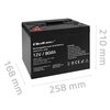 Akumulator QOLTEC 53075 80Ah 12V Pojemność wg. temperatury 25 °C - 100%