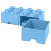 Pojemnik na LEGO z szufladkami Brick 8 Jasnoniebieski 40061736 Wymiary [cm] 50 x 18 x 25