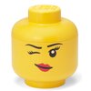 Pojemnik na LEGO mała głowa Dziewczynka oczko Zółty 40311727 Przedział wiekowy 3+