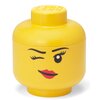 Pojemnik na LEGO mała głowa Dziewczynka oczko Zółty 40311727 Przedział wiekowy 3+