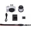 Aparat bezlusterkowy CANON EOS R50 WH Biały + Obiektyw RF-S 18-45mm f/4.5-6.3 IS STM, 24.2Mpix, 4K30p Rodzaj matrycy CMOS