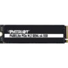 Czarny dysk SSD z widocznym logo "PATRIOT" oraz napisem "P400 Lite PCIe M.2 GEN4 x4 SSD" na białym tle. Dysk ma złącze M.2 i widoczne są elementy elektroniczne na jego powierzchni.