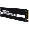 Czarny dysk SSD z widocznym napisem "PATRIOT P400 Lite PCIe M.2 GEN4 x4 SSD" na etykiecie. Dysk ma złącze M.2 na jednym z końców.