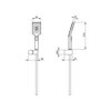 Zestaw prysznicowy punktowy natynkowy DEANTE Alpinia NGA 041K Chrom Bateria termostatyczna Nie