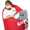 Pufa worek DIABLO CHAIRS Kido L Czerwony 110 x 80 cm Glębokość [cm] 80