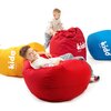 Pufa worek DIABLO CHAIRS Kido L Czerwony 110 x 80 cm Rodzaj Pufa-worek