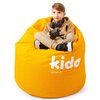 Pufa worek DIABLO CHAIRS Kido L Żółty 110 x 80 cm Materiał Kodura