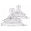 Smoczek PHILIPS Avent Natural SCY963/02 Przezroczysty 1 m+ (2 sztuki) Rodzaj Do butelki