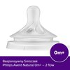 Smoczek PHILIPS Avent Natural SCY962/02 Przezroczysty 0 m+ (2 sztuki) Rodzaj Do butelki