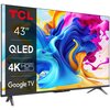 Telewizor TCL 43C645 43" QLED 4K Google TV Dolby Vision Dolby Atmos HDMI 2.1 Smart TV Tak