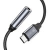 Adapter USB Typ-C - Jack 3.5mm TECH-PROTECT UltraBoost Czarny Gniazdo (żeńskie) Jack 3.5 mm