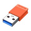 Adapter USB - USB Typ-C MCDODO OT-6550 Pomarańczowy Pozłacane styki Nie