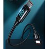 Kabel USB-C - USB-C MCDODO CA-1100 z wyświetlaczem LCD 100W 1.2 m Czarny Złącze 1 USB-C