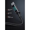 Kabel USB-C - USB-C MCDODO CA-1100 z wyświetlaczem LCD 100W 1.2 m Czarny Złącze 2 USB-C